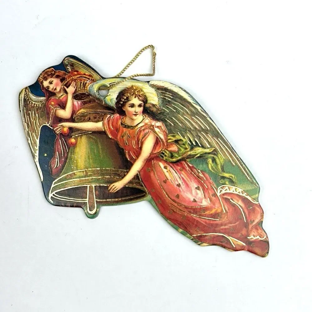 11 Vtg Victorian Style 2-sided Cardboard Christmas Ornaments Frances Brundage